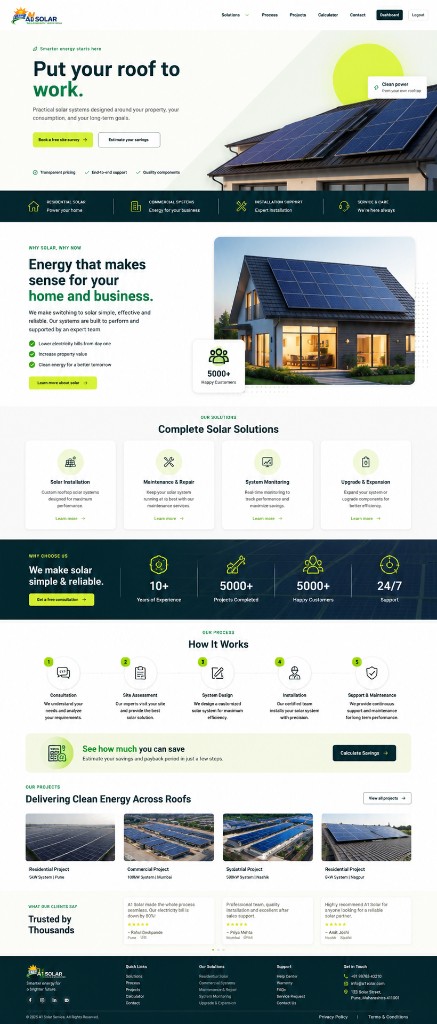 A1 Solar - Solar Energy Company Website